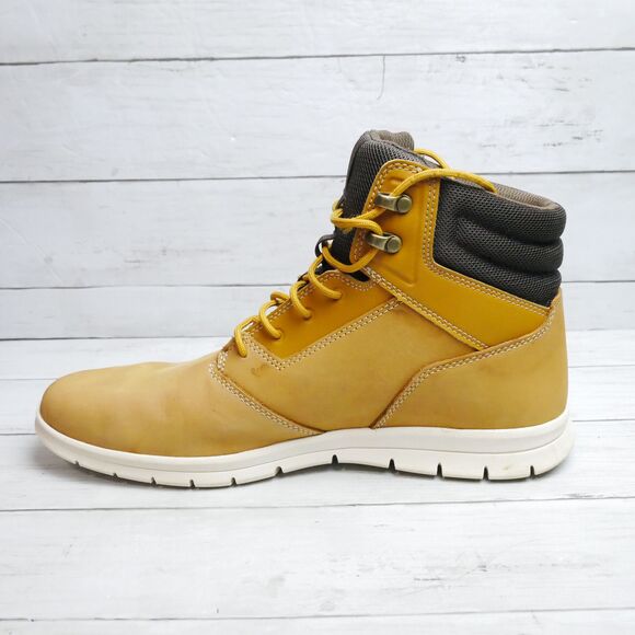 Timberland Men's Size 11.5 Graydon Mid Lace Up Wheat Sneaker Boot A10EA -READ- - Picture 5 of 14